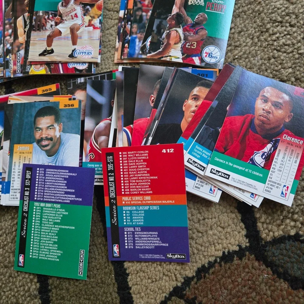 SkyBox 1992-93 Series 2 NBA Basketball Card Lot Harold Miner Hubert Davis Case